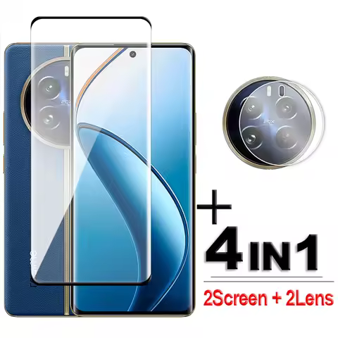 For Realme 12 Pro Plus Glass For Realme 12 Pro+ Tempered Glass Full Cover 3D Curved Screen Protector