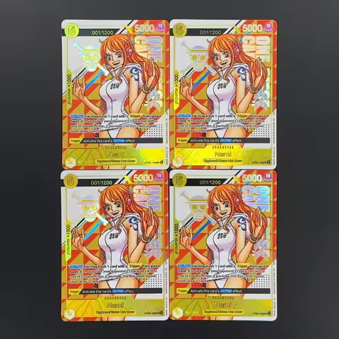 One Piece TCG OPCG English Nami prize card OP08-106 Textured Foil Card Anime Collectible Cards