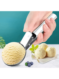 1入不鏽鋼冰淇淋勺,多功能冰淇淋匙,水果勺,哈密瓜勺,餅乾面團勺