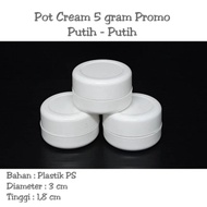 Pot Cream 5 grams Pot Cream 5gr / Pot Jar 5 grams White - White
