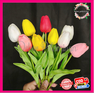 Bunga mawar Tulip latex 1 cabang  - tulip bunga artificial - bunga plastik - Imitasi bunga asli - Imitasi bunga mawar tulip