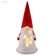 Soft Fabric Gnome Plush Festive Christmas Gnome Decoration with Sequins – Soft Plush Hat Gnome Doll 