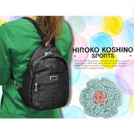 日本 HIROKO KOSHINO SPORT 黑色尼龍布 背囊