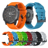 For Garmin Fenix 6X/Fenix 5X/5X Plus/Fenix3/3 HR/3 Sapphire Watch Band Silicone Strap Watch Bracelet