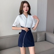 Foot Bath & Spa Tech Suit Set - Stylish Workwear for Salons