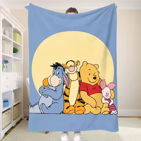 Throw Blankets for Baby Winnie the Pooh Blanket Home and Decoration Summer Comforter Bed Bedspread A