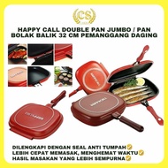 Yasa.store1 Cs JAYA (FREE SPARE RUBBER) Happy Call Double Pan Jumbo Reversible-Double/ Pan