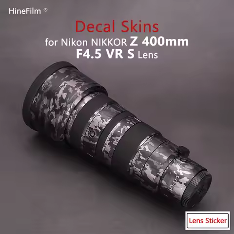 Hinefilm Skin for Nikkor Z 400 F4.5 Lens Decal Skins for Nikon Z 400mm f/4.5 VR S Lens Stickers Prot