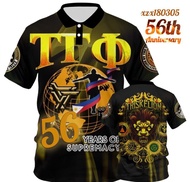 Tau Gamma Phi Triskelion 57TH FOUNDING Anniversary Frat Shirt Polo Shirt Full Sublimation 04Total su
