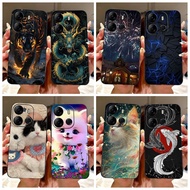 For Tecno Spark Go 2023 BF7n Casing Cool Dragon Cat Marble Cartoon Soft Silicone Phone Case For Tecn