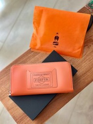 (全新）PORTER 吉田銀包 長銀包 橙色 ( PORTER STAND 限定係列 )