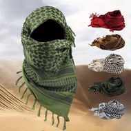 Unisex Tactical Tassel Triangle Scarf Classic Military Shemagh Arab Tactical Desert Keffiyeh Thicken