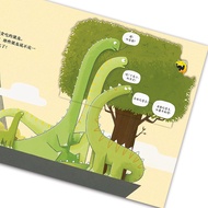 [12 Open Big Book] Gasque Dinosaur Manual Hardcover Hardcover Dinosaur Book 3-4-5-6 Years Old Childr