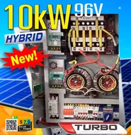 รุ่นเทอร์โบ 10KW96V Solar MPPT 120A ไฮบริดอินเวอร์เตอร์ ขนาด 10000 วัตต์ HYBRID OFF GRID10KW หม้อแปล