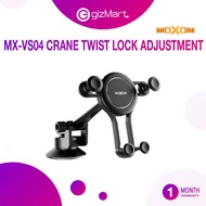 MOXOM MX-VS04 Crane Twist Lock Car Dashboard Phone Holder GPS Mount Extendable Arm with Suction Cup Stand