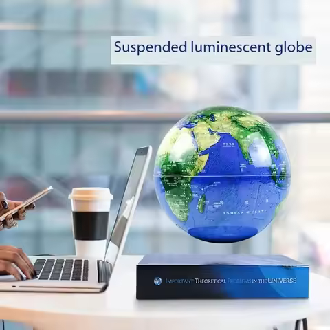 Creative Floating Magnetic Levitation Book Shape World Globe Rotating Gift for Kids 360 Degree Levit
