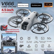 With BIg LCD Screen Remote Control V666 Mini Drone 4K EIS Camera Outdoor Indoor Flying FPV Brushless