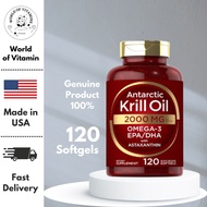 Carlyle Antarctic Krill Oil 2000 mg 120 Softgels | Omega-3 EPA DHA with Astaxanthin (Sku.2084)
