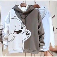 TERBARU SWEATER HOODIE PRIA WANITA  COMBIE BEAR BURGUNDY HOODIE SWEATER  HOODIE UNISEX.