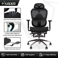 MUSSO E600 PRO Ergonomic Chair 3D Handrail and Adjustable Headrest Gaming Chair with Adjustable Lumb