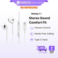 Riversong Melody T+ Wire Earphones with Type C Volume Control