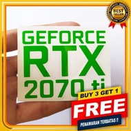 NVIDIA GEFORCE RTX 2070 ti CUTTING STIKER AKSESORIES PC STIKER OUTDOOR