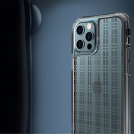 LINKASEAIR 防摔抗菌蝕刻玻璃殼 iPhone12 Pro Max 6.7吋 網格