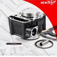 SCK RACING CERAMIC BLOCK 68MM + FORGED PISTON SET - SYM VF3I VF3 185 BLOK 68 SIZE FORGING