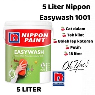 5 LITER NIPPON PAINT EASYWASH 1001 (CAT DALAM PUTIH)