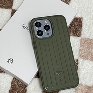 Suitable for rimowa Phone Case Apple 14pro max Aluminum Alloy 13 Lavender Purple Phone Case rimowa