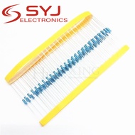 50pcs/lot 1W Metal film resistor 1% 1R ~ 1M 2R 10R 22R 47R 100R 330R 1K 4.7K 10K 22K 47K 100K 330K 4