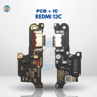 PCB BOARD CHARGER CONNECTOR FLEXI ORI CON T/C REDMI 13C + MIC