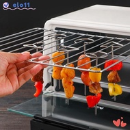 ELO 10PCS Barbecue Skewers, Stainless Steel Barbecue Accessories Barbecue Sticks,  Portable Reusable