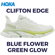 รองเท้าวิ่ง Hoka Clifton Edge 'Blue Flower Green Glow' Size40-45 รองเท้าผ้าใบผู้ชาย รองเท้าผ้าใบผู้หญิง รองเท้าวิ่งชาย รองเท้าวิ่งหญิง รองเท้ากีฬา รองเท้าออกกำลังกาย