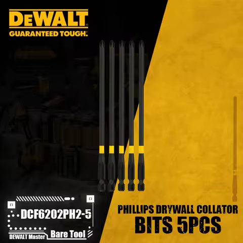 DEWALT DCF6202PH2-5 Phillips Drywall Collator Bits 5PCS For DCF620/DCF630/DCF6202 Power Tool Accesso
