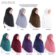 Tudung Labuh Berdagu Alya (Umrah Haji) by Zara Awliya