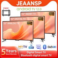 JEAANSP Digital TV 32 inch Analog TV LED TV 32 40 inch Smart TV Android 14.0 Netflix/YouTube/WIFI