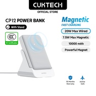 CUKTECH Magnetic Powerbank with Stand 10000 mAh 20W Max Fast Charging Wireless Charger（CP12 Power Ba