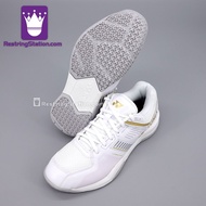 Yonex Power Cushion Strider Flow (White+Gold) Badminton Court Shoes (SHBSF1EX SHB-SF1)