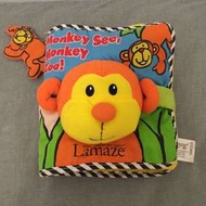 美國正品 Lamaze 拉梅茲 猴子 動物 立體 互動 布書 柔軟故事書 嬰幼兒玩具