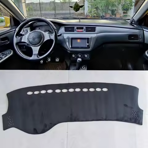 Car Flannel Dash Mat For Mitsubishi Lancer Cedia 9 GLX EVO 2001 - 2007 Accessories Dashboard Cover P
