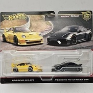 HOTWHEELS PREMIUM CAR CULTURE TWIN PACK PORSCHE 993 GT2 & PORSCHE 718 CAYMAN GT4