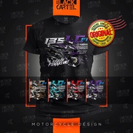 Microfibre Jersi [ BAJU / T SHIRT MOTOR YAMAHA 135LC Fi - V8 - 2022 ] - T-Shirt Ride / Unisex / BKST