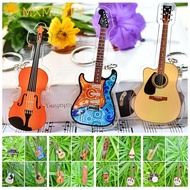MXMUSTY Guitar Acrylic Keychain, Ukulele VIOLIN Guitar Model Pendant, Backpack Ornament Cello Pipa C