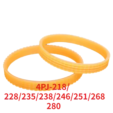 2pcs 4PJ-218/228/235/238/246/251/268/280mm V-ribbed belt Woodworking planer Belt width 10mm Multi we