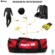 Diving Equipment Bag Dive Gear Bag 70L Nobel Manta 100/