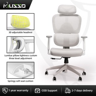 MUSSO E600 SE Ergonomic Chair 3D Handrail and Adjustable Headrest Gaming Chair with Adjustable Lumba