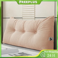 Triangular Wedge Headboard Pillow with Side Pockets Wedge Pillow for Bed Sofa