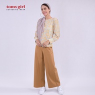 Toms Girl Women's Muslimah Palazzo Long Pants Stretchable Material G69-285