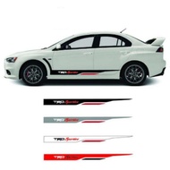 [Ready Stock] 1 Set (Kiri & Kanan) TRD Sportivo Print Sticker Body Kereta Vios Side Vinyl Decals Rac